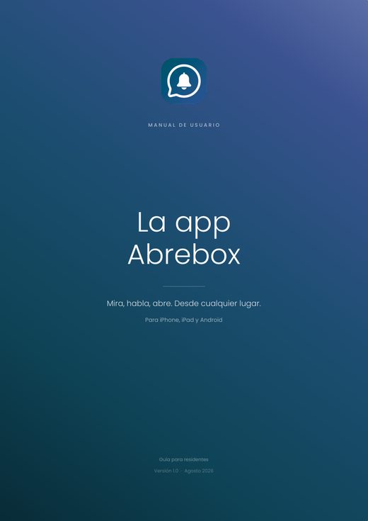 Portada del manual de la app Abrebox