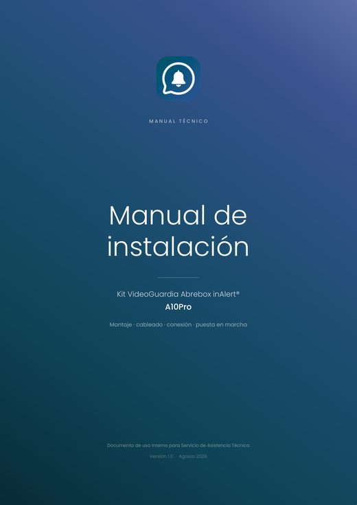 Portada del manual de instalación A10Pro